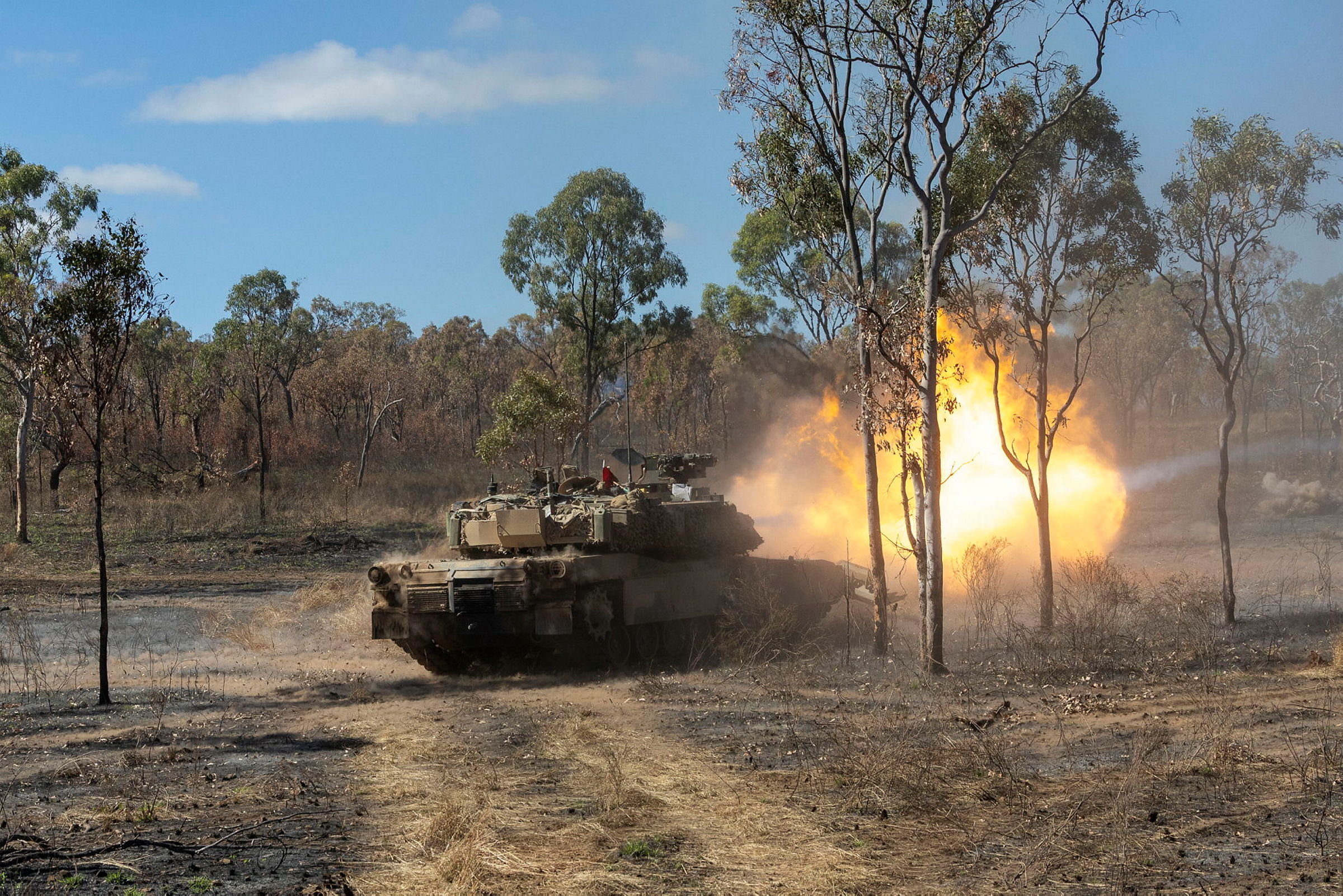 Australian Army M1A2 Abrams main battle tank during Exercise Southern Jackaroo.
